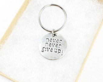 Keychain for Women, Inspiration Gift, Motivational Gifts, Inspirational Gifts, Encouragement Gifts, Mental Health, Keep Going, Never Give Up