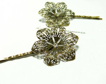 1 pin ref20854 3D flower Bobby pins