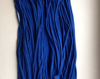Royal Blue T-shirt Yarn from Upcycled cotton T-shirt