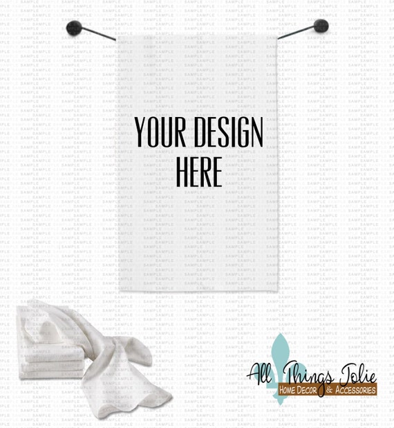 Download Items similar to Flour Towel Mockup Photo - Blank All Purpose Flour Sack Towel / Tea Towel Mock ...