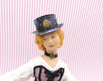 Steampunk galaxy hat in 1:12 scale