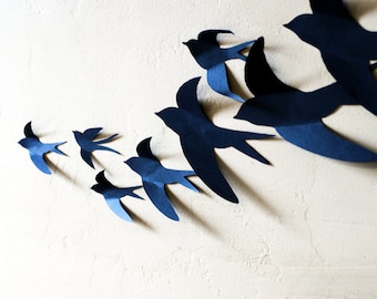 3D Bird Wall Art Home Decor Set of 12 Living Room, Bedroom, Birds