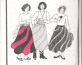 Park Bench Pattern Company 5 Griffith Park Swirl Skirt Simply Size by Adding Gores Womens Sewing Pattern UNCUT