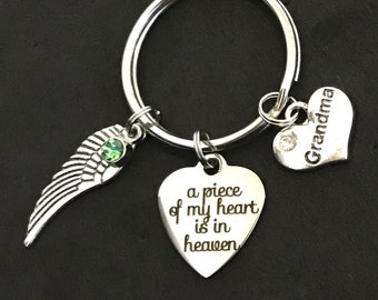 Grandma Memorial Keychain Loss of Grandma Memorial Gift