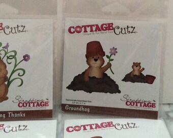 CottageCutz Dies CHOOSE ONE: Gracie Bunny Giving Thanks; Groundhog ~