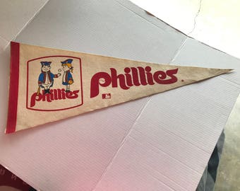 Vintage Philadelphia Phillies Baseball Pennant Original