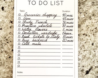 To Do List - A6 bloc - 50 sheets