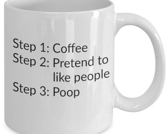 Step 1: coffee - coffee / hot chocolate / tea mug - 11 oz ceramic cup
