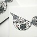 Filigree Floral Pattern Greeting Cards, Pack of 4, FREE UK SHIPPING
