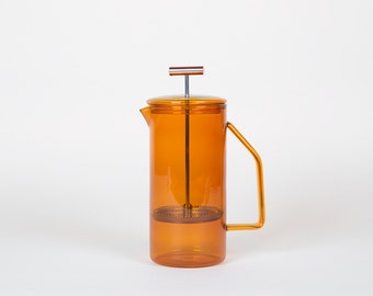 850 mL Glass French Press - Amber