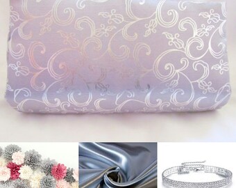 Silver Classy Cutch Purse, Prom Clutch, Bridal Clutch, Wedding Clutch, Silver Evening Clutch, Special Occasion Clutch, Bridesmaid Gift Idea