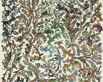 Tree of Life Poster - Animal Evolution - A1 Colour