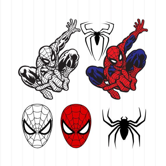 Download INSTANT DOWNLOAD Spiderman Svg Spiderman Clipart Superhero