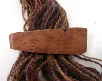 Small Wood Hair Barrette, Lace Redwood, lifetime guarantee, NO GLUE, french hairclip, wood accessory, wooden jewelry, long natural hair