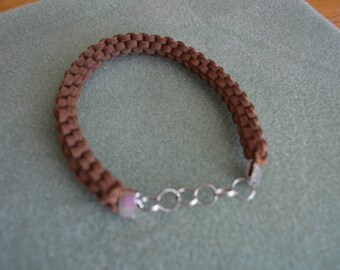 Brown Faux Suede Bracelet