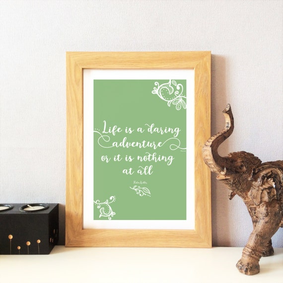 Inspirational Quote Print Typographic Print Wall Art Wall