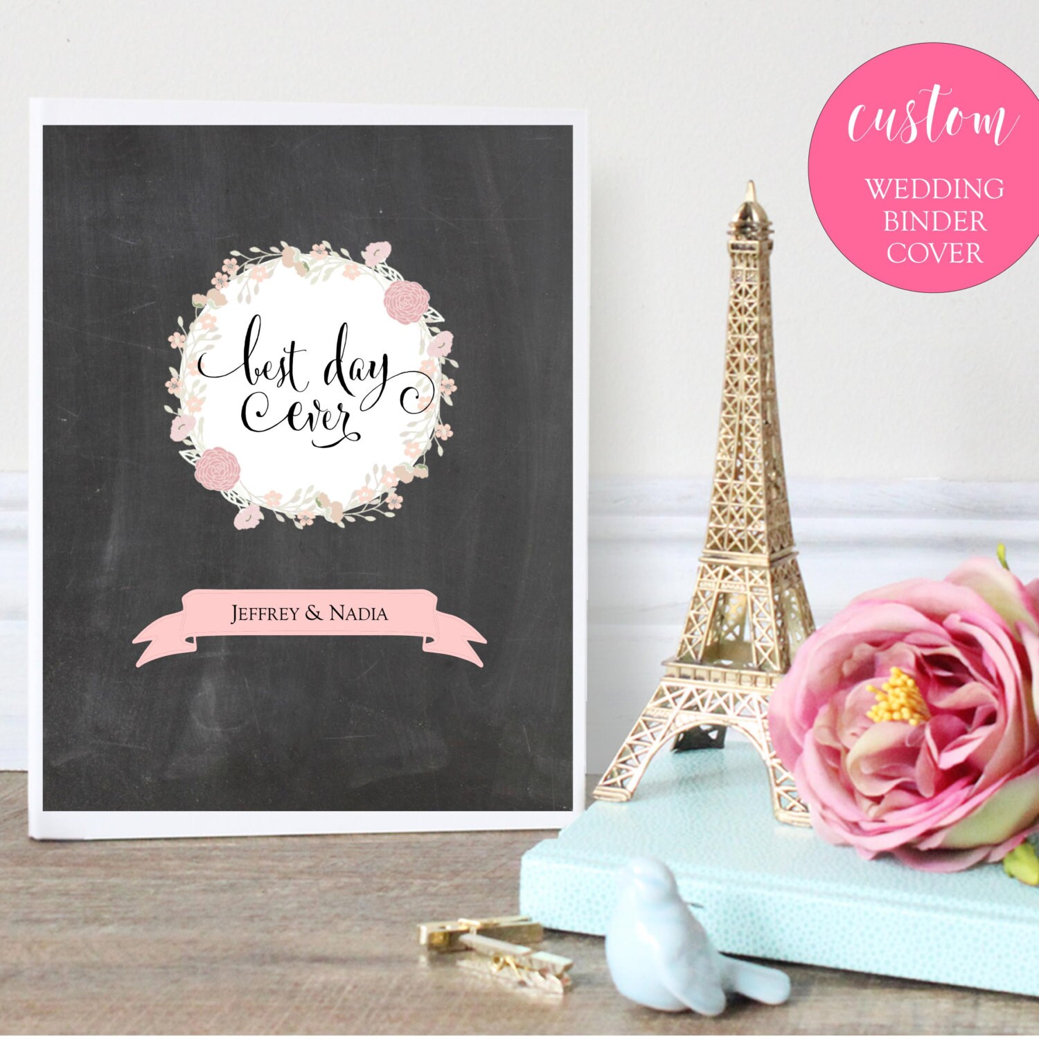 Wedding Binder Cover Printable Instant Download Best Day Wedding Binder Cover Printable Instant Download Best Day