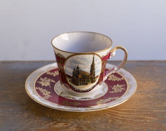 Vintage Porcelain Demitasse or Small Teacup - Wien, Vienna Souvenir