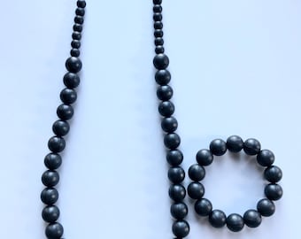 Sale- Metallic Black Pearl Style Set