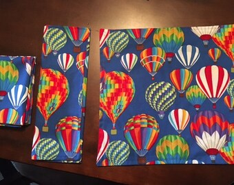 Hot Air Balloon Cloth Napkins