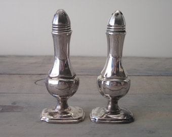 Silver Plate Salt and Pepper Shakers
