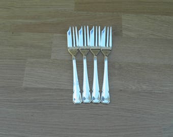 Pastry Forks - Silver Plated - Vintage Silverplate Cutlery