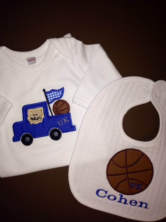 UK Wildcats Baby Gown and Bib Set