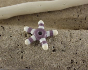 Purple Lampwork Glass star