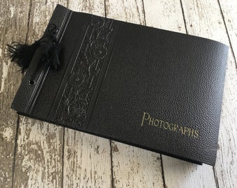 vintage photo album black pages