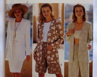 Butterick Pattern 4050 Fast & Easy Misses' Jacket, Top, Skirt, Shorts and Pants Size 18-20-22
