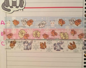 Pokemon Alolan Its demo washi tape sample