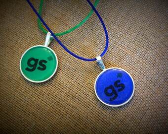 Girl Scout Inspired Necklace. Perfect for leader, mom, Daisy, Brownie, Junior, Cadet, or Senior ranks.
