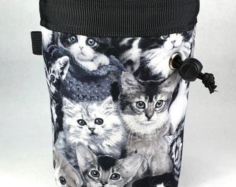 Chalk Bag, Kittens, Rock Climbing Chalk Bag, Chalkbag, Climbing Chalk Bag, Cat Chalk Bag, Climbing Gear, Gift for Climber, Kitten Bag