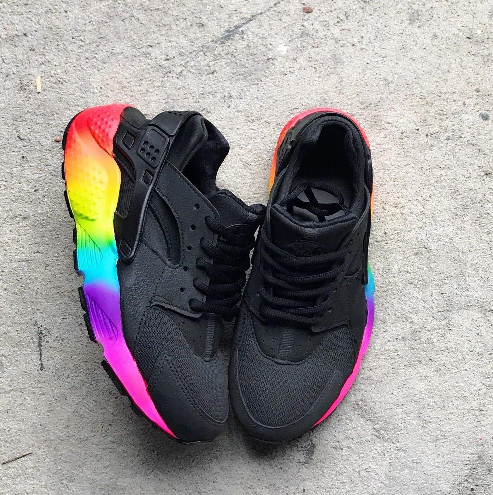 nike huarache rainbow