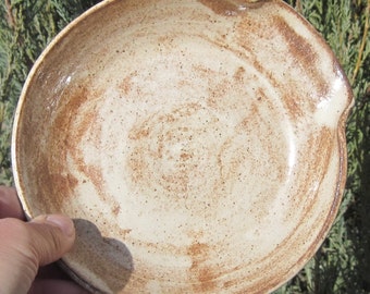 Spoon Rest in Creamy Shino Glaze - Please visit shop for more Handmade Pottery