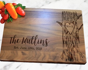 Personalized Cutting Board, Personalized Gift, Wedding Gift, Personalized Wedding Gift, Cheese Board, Rustic Cheese Board, Couple Gift, Brid