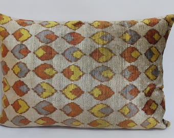 Ikat Pillow Case - 16'' x 23'' Decorative Pillows For Couch Sofa Pillows Lumbar Pillow Decorative Cushion Modern Pillow Cover