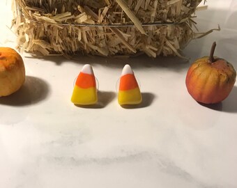 Candy corn earrings