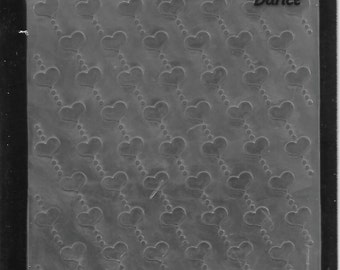 Darice Embossing Folder -- New -- Hearts Diagonal -- (#1646)