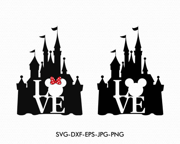 Download Disney castle svgDisney love svgMickey Minnie mouse