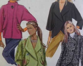 LOOSE JACKET Pattern • Butterick 5423 • Miss 14-20 • Banded Jacket • Princess Seams • Sewing Patterns • Womens Patterns • WhiletheCatNaps