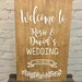 Rustic Welcome Wedding Sign