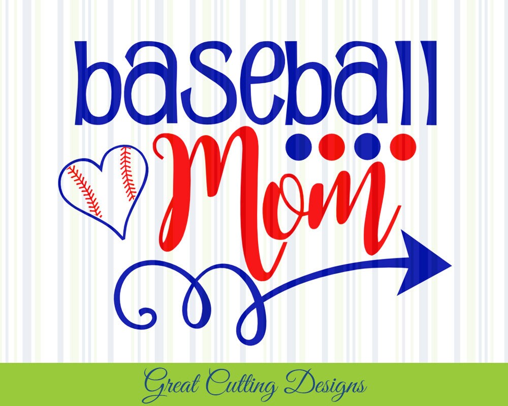 Baseball SVG Cut File baseball mom svg DXF cut file Cricut svg