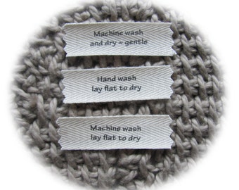 Care Labels for your handmade garments