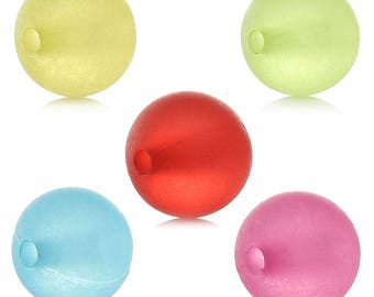 50 acrylic beads mixed with 8 mm