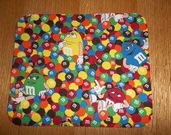 Mouse Pad, M and M #2, Mouse Pads, Desk Accessory, Office Decor, Handmade, Gift, MousePad, Rectangle, Mouse Mat, Computer Mouse Pad, Mat