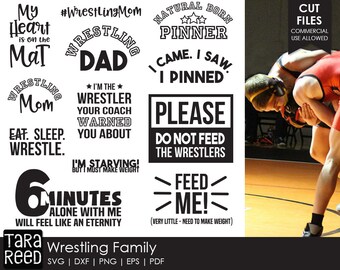 Wrestling svg / Wrestling Family svg / Wrestling Mom svg / Wrestling Dad svg / svg files / svg for Cricut / svg for Silhouette / svg bundle