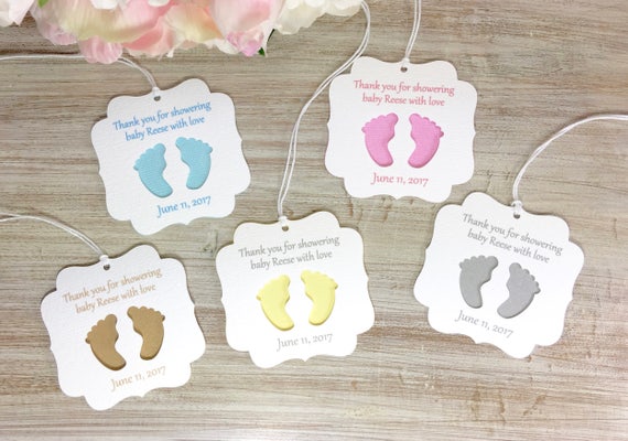 Baby shower favor tags baby shower party favor tag baby