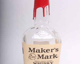 Empty Liquor Bottle -- Maker's Mark Handmade Whiskey 750ml
