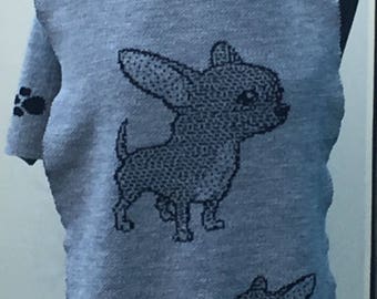 Chihuahua scarf, Chihuahua wrap, knitted shawl